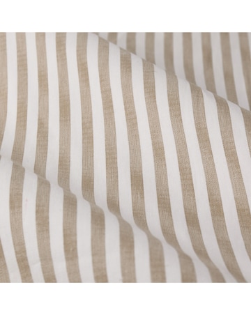 Yard Hebden Striped 100% Cotton Eyelet Lined Curtains