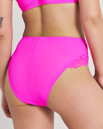 Ann Summers Sexy Lace Planet High Waist Brazillian Bright Pink