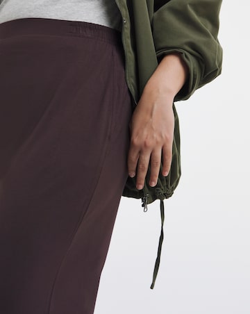 Simply Be Chocolate Jersey Wide Leg Trouser