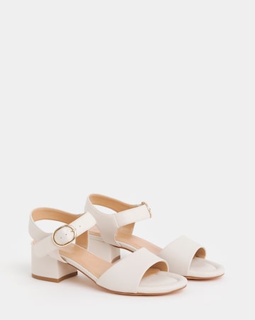 Robin Two Part Block Heel Sandals - Extra Wide Fit (EEE)