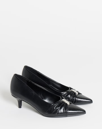 Helen Hardware Detail Court Shoes - Extra Wide Fit (EEE)