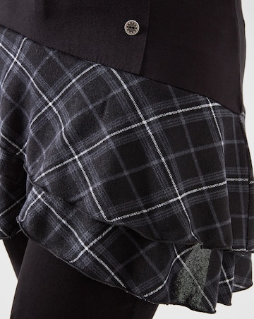 Joe Browns Checked Cowl Neck Tunic Top With Button Detailing