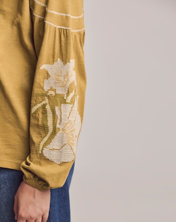 Julipa Embroidered Jersey Blouse