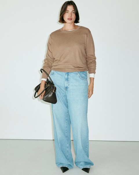 Mango Fine Knit Crew-Neck  Sweater