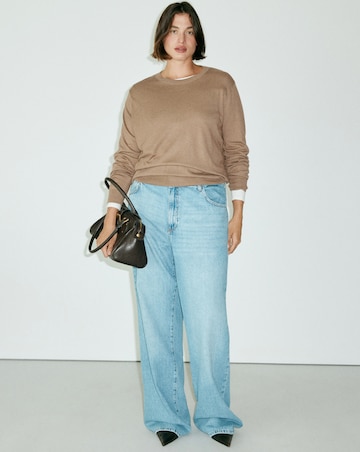 Mango Fine Knit Crew-Neck Sweater