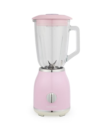 Salter Retro Glass Jug Blender - Pink