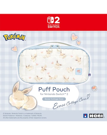 HORI Puff Pouch for Nintendo Switch 2 - Eevee Cottage Core