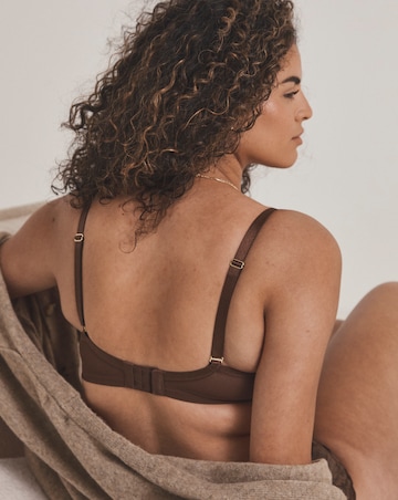Ann Summers Sexy Lace Planet Plunge Bra Chocolate