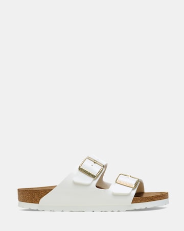 Birkenstock Arizona White Patent Sandals - Standard Fit (D)