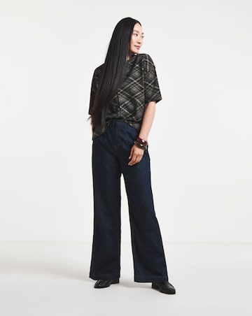 Check Jacquard Boxy T-Shirt