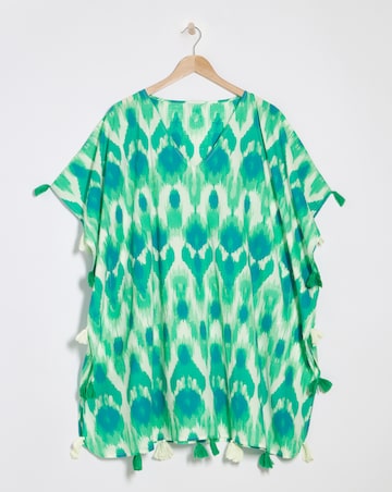 MAGISCULPT Tassel Trim Beach Kaftan