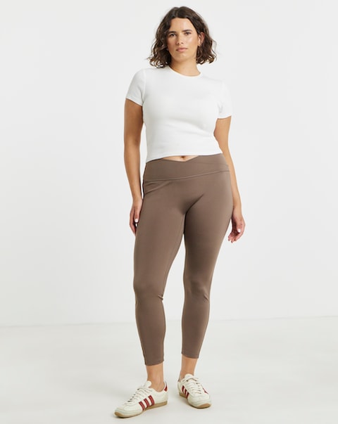 adidas 3 Stripe Studio Cross Over Legging