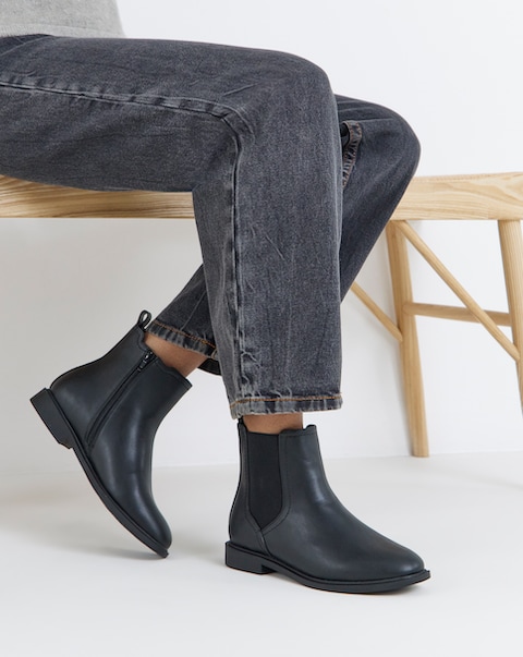 Emma Classic Chelsea Ankle Boots - Wide Fit (E)