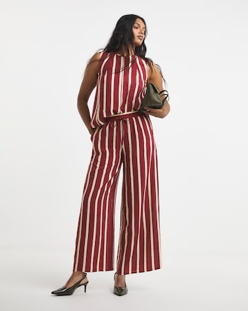 Simply Be Rust Stripe Shell Top