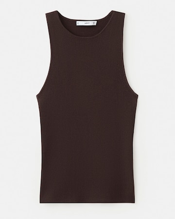 Mango Fitted Fine-Knit Top