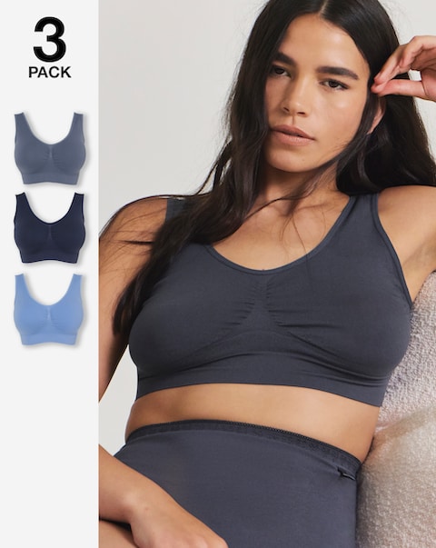 Pretty Secrets (3 Pack) Comfort Tops (Fits A-D)
