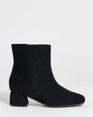 Carmella Block Heel Ankle Boots - Wide Fit (E)