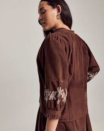 Julipa Embroidered Cord Top