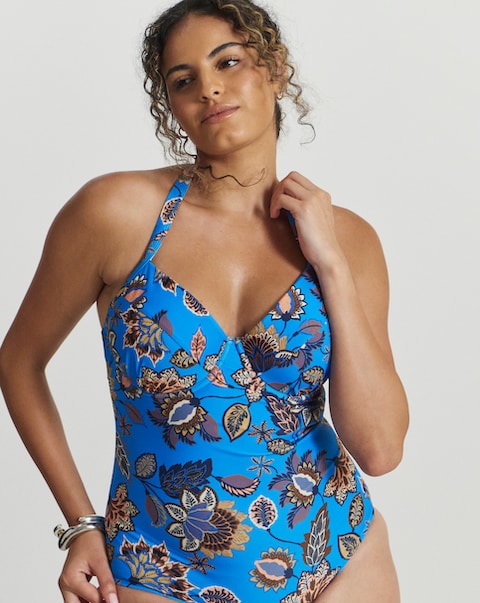 Boho Padded Underwired Plunge Swimsuit