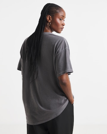 Simply Be Washed Grey Sex & The City Foil License T-Shirt
