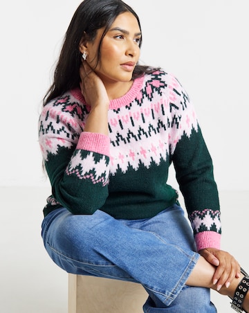 Diamante Fair Isle Jumper