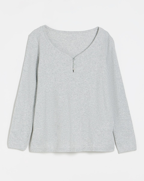 Ribbed Henley Pyjama Set