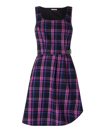 Joe Browns Rita Check Buckle Detail Mini Dress