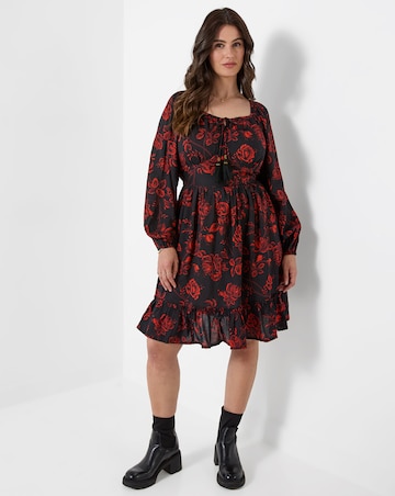 Joe Browns Dramatic Floral Frill Hem Mini Dress