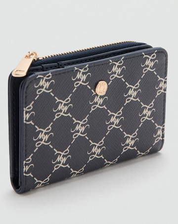 Mango Medium Wallet With Logo Print