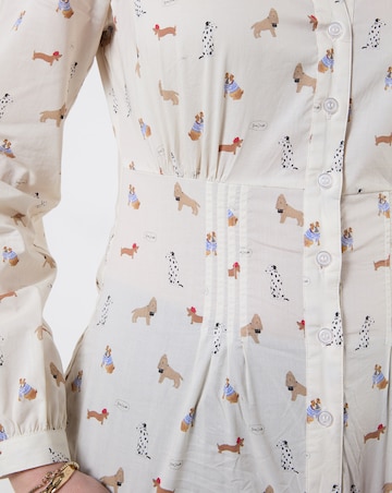 Joe Browns Button Through Dog Print Shirt