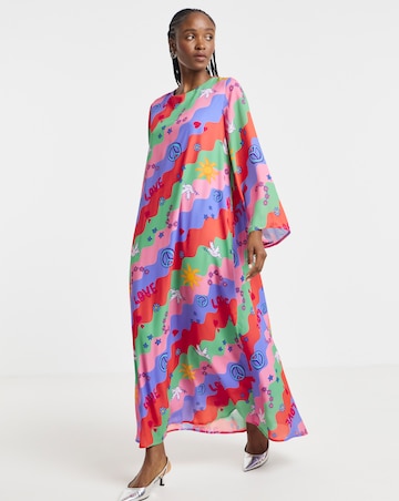 Twisted Wunder Alaska Chiffon Maxi Dress