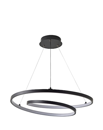 ValueLights Infinity Black Loop Integrated LED Ceiling Light