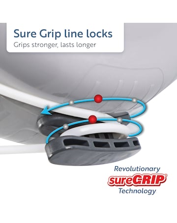Minky SureGrip 30m Retractable Clothes Line & 48 Pack of Pegs