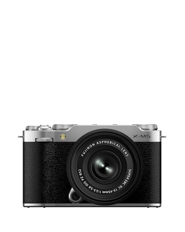 Fujifilm X-M5 CSC Digital Camera with XC 15-45mm F3.5-5.6 OIS PZ Lens - Silver