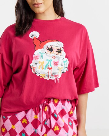 Pretty Secrets Santa Graphic Pyjama Set