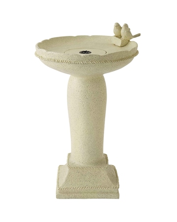 ValueLights Bird Bath Solar Powered Outdoor Water Fountain Feature Garden Light