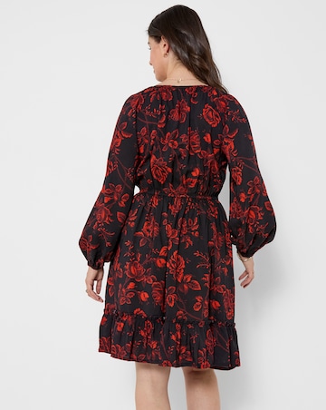 Joe Browns Dramatic Floral Frill Hem Mini Dress