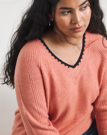 Whipstitch V-Neck Tunic