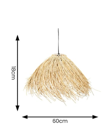 ValueLights Solar Powered Natural Grass Outdoor Hanging Pendant Garden Light