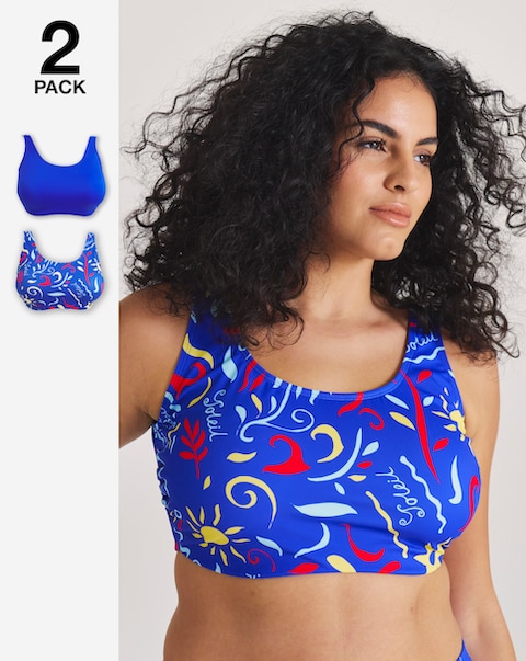 Simply Be 2 Pack Value Bikini Tops