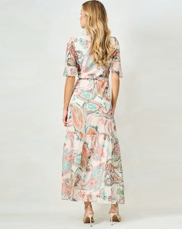 Hope & Ivy Blanche Maxi Wrap Dress