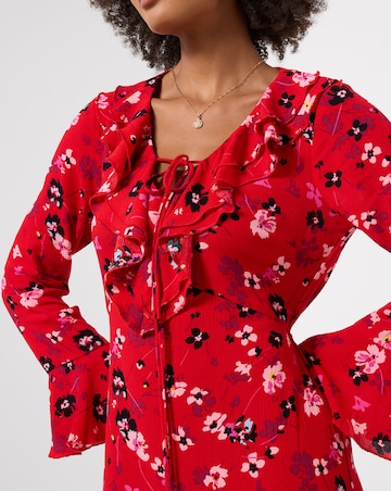 Joe Browns Petite Phoebe Long Sleeve Ruffle Maxi Dress
