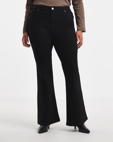 Black Flare Leg Jeans