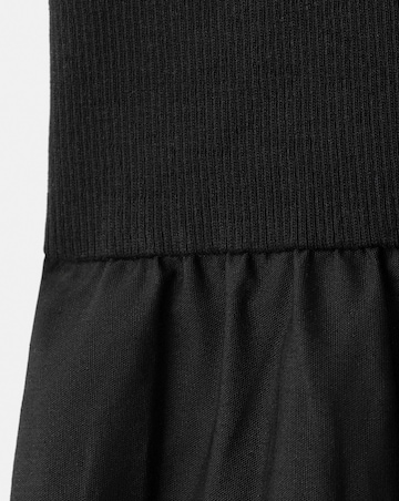 Mango Contrast-Bodice Dress
