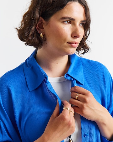 Simply Be Oversized Crinkle Shirt