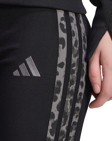 adidas 3 Stripe Leopard Print Legging