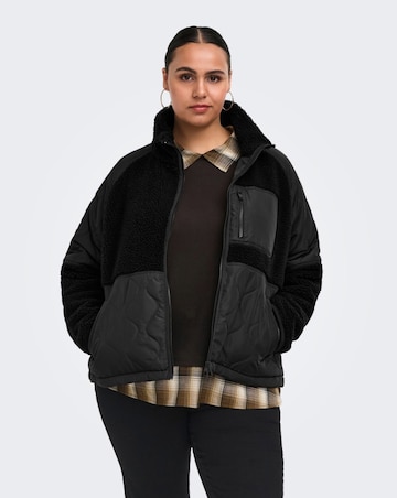 ONLY QUILT MIX FLEECE SHORT JACKET