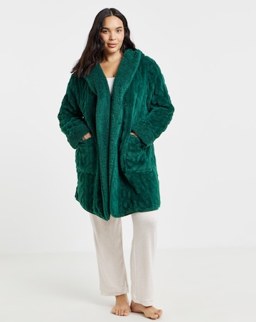 Pretty Secrets Cable Fleece Cardigan