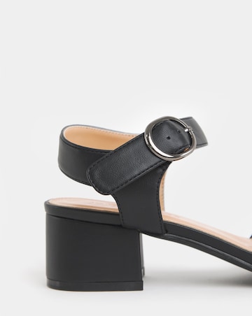Robin Two Part Block Heel Sandals - Extra Wide Fit (EEE)