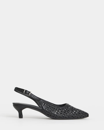 Bolero Woven Pointed Toe Slingbacks - Extra Wide Fit (EEE)